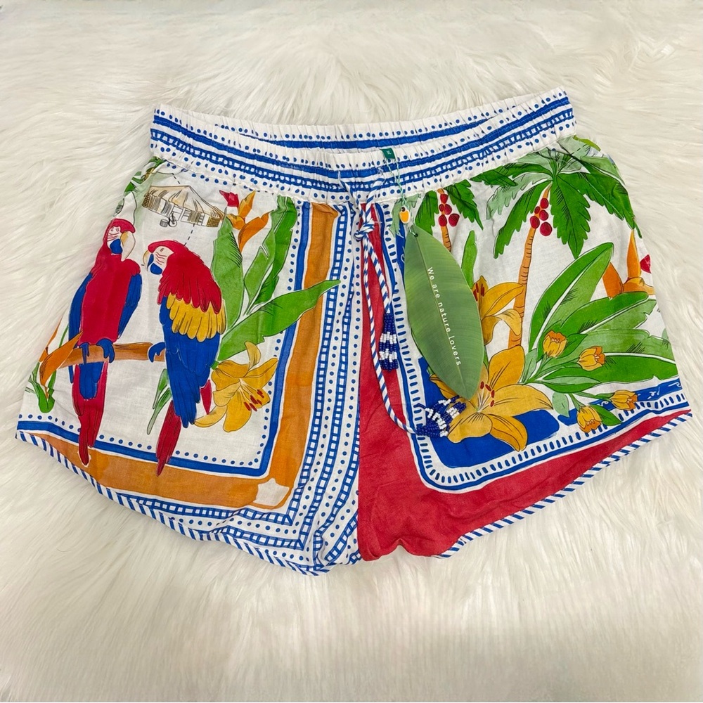 FARM Rio Tropical Destination Off-White Shorts - Picture 2 of 16